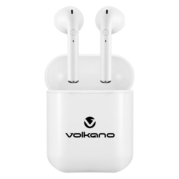 Buds X Series - White In-Ear Earbuds with Type-C Fast Charger - Volkano