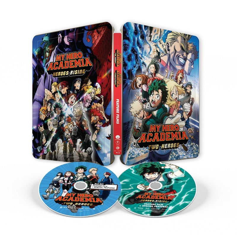 My Hero Academia Two Heroes Heroes Rising 2 Movie FYE Exclusive Steelbook