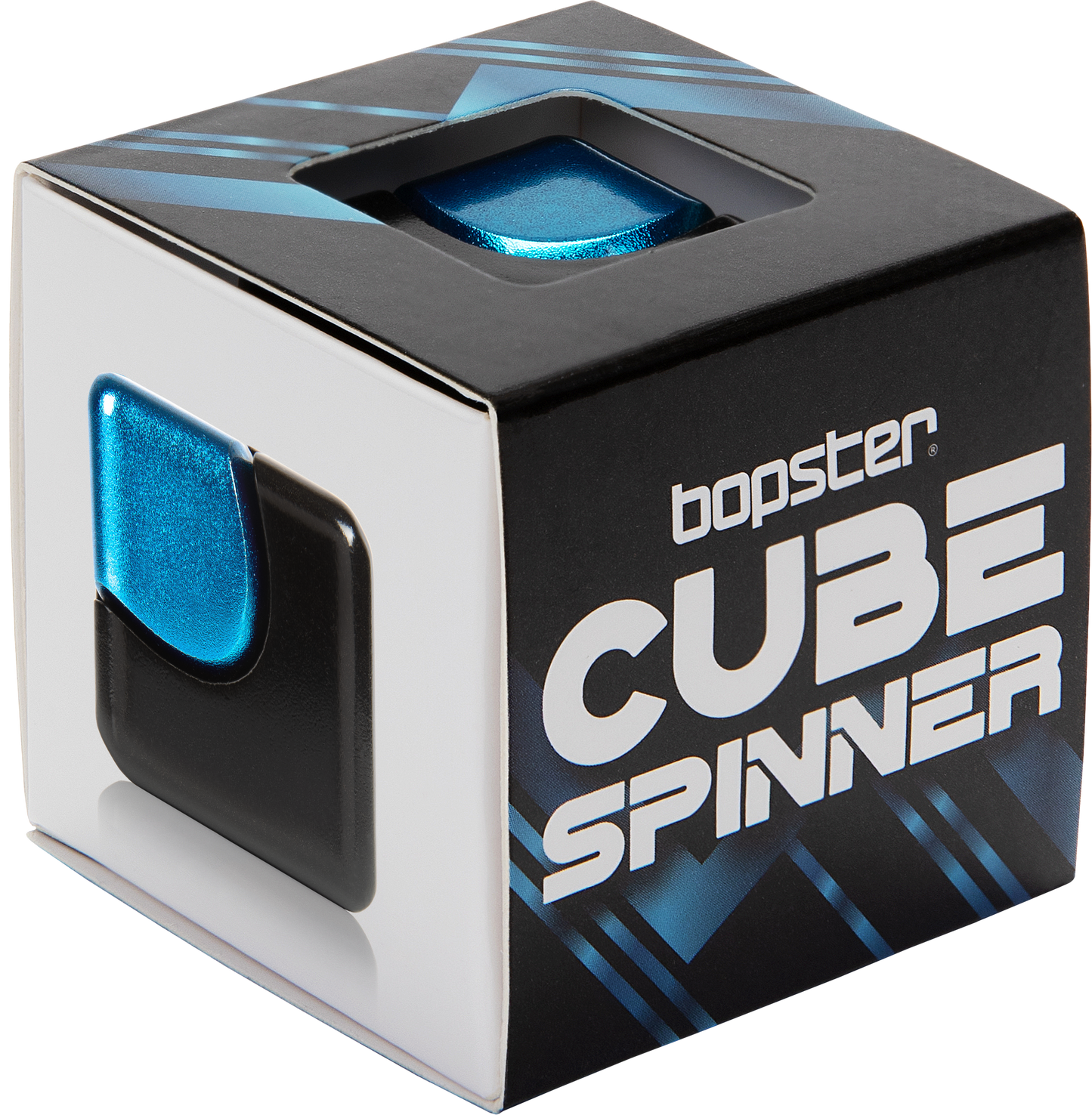 Bopster Cube Fidget Toy - Black & Blue