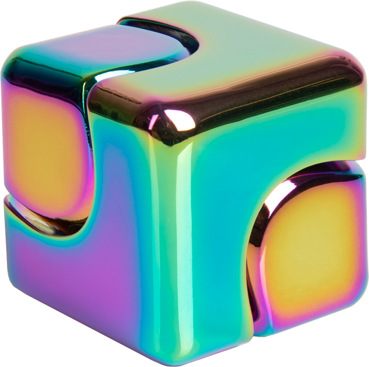 Bopster Cube Fidget Toy - Metallic Multicolor