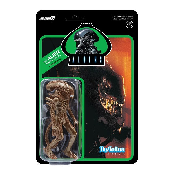 Super7 Alien Xenomorph 3 3/4-Inch ReAction Figure - Warrior (Stealth)