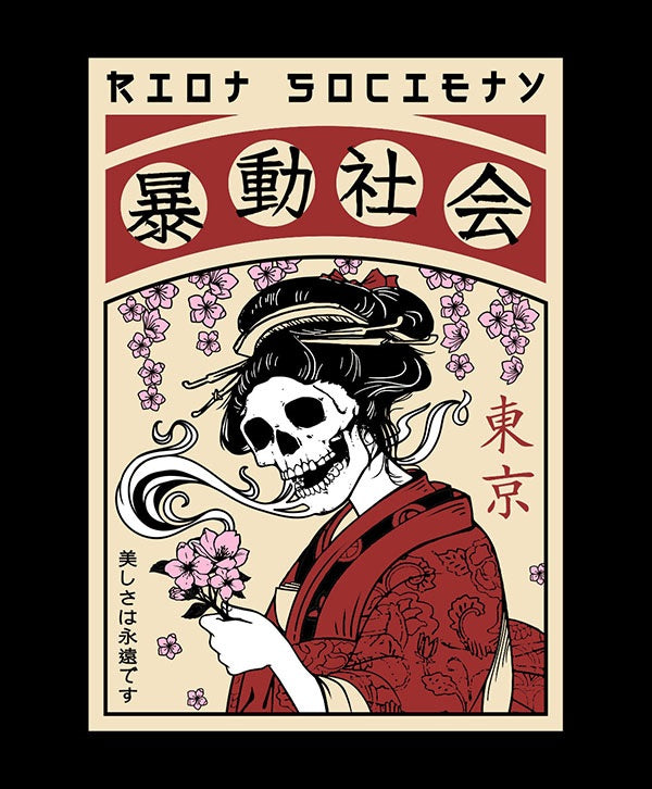 Riot Society - Geisha Garden Long Sleeve T-Shirt