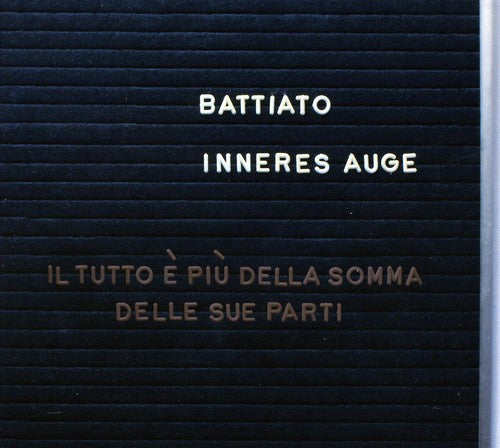 Franco Battiato - Inneres Auge