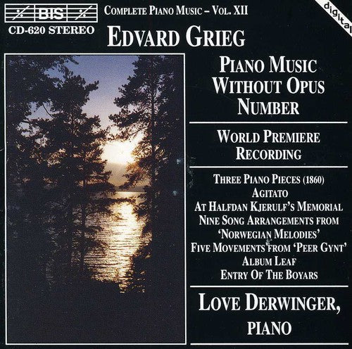 Grieg/ Derwinger - World Premiere Recording / Piano Music