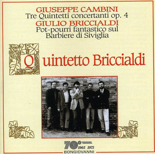 Cambini/ Cambini/ Quintetto Briccialdi - Tre Quintetti Concertanti Op 4 Per Flauto Oboe