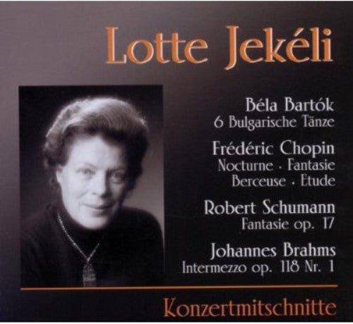 Bartok/ Lotte Jekeli - Konzertmitschnitte