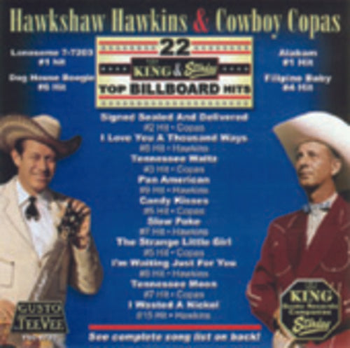 Hawkshaw Hawkins - 22 King and Starday Top Billboard Hits