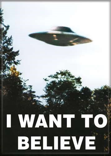 X-Files I Want To Believe UFO Magnet