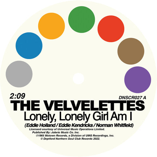 Velvettes/ Gladys Knight & the Pips - Lonely Lonely Girl Am I / No One Could Love You More