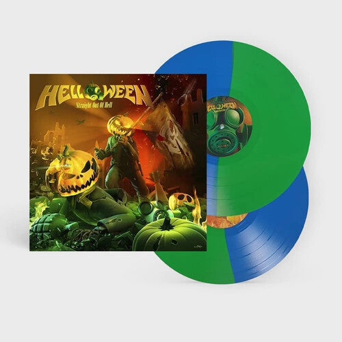 Helloween - Straight Out Of Hell - Light Green & Ocean Blue Bi-Colored Vinyl