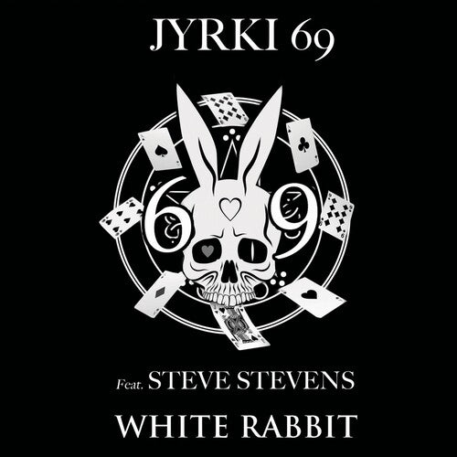 Jyrki 69 - White Rabbit - Black/white Splatter