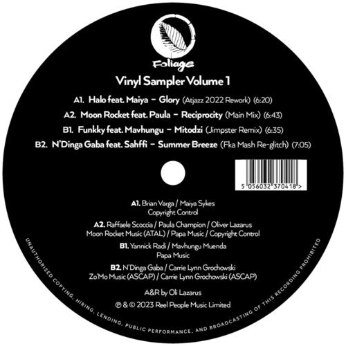 Foliage Records : Vinyl Sampler Vol. 1/ Various - Foliage Records : Vinyl Sampler Vol. 1 (Various Artists)