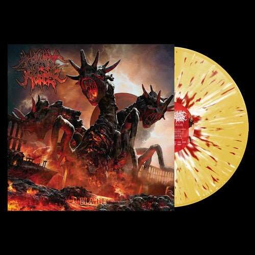 Thy Art Is Murder - Hate - Yellow W/red White Splatter