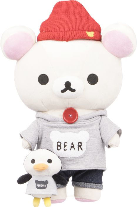 Korilakkuma Bear Hoodie Plush - Going Out