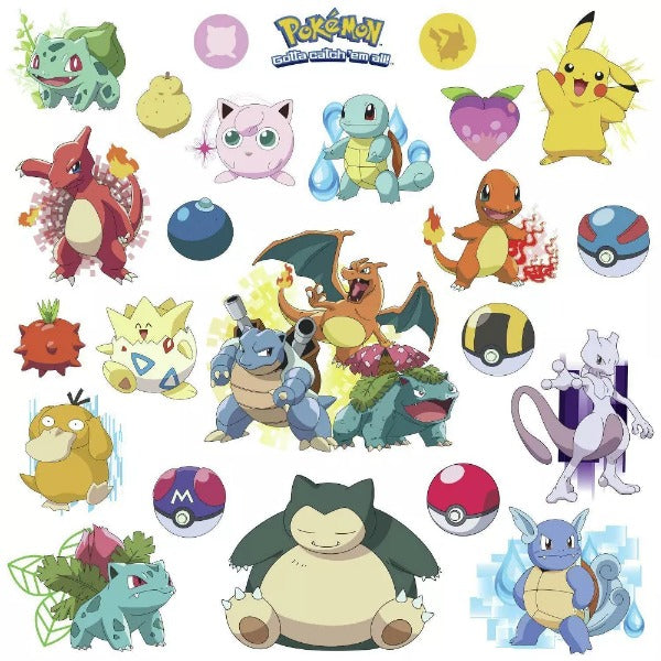 Pokemon Iconic Character Wall Decals