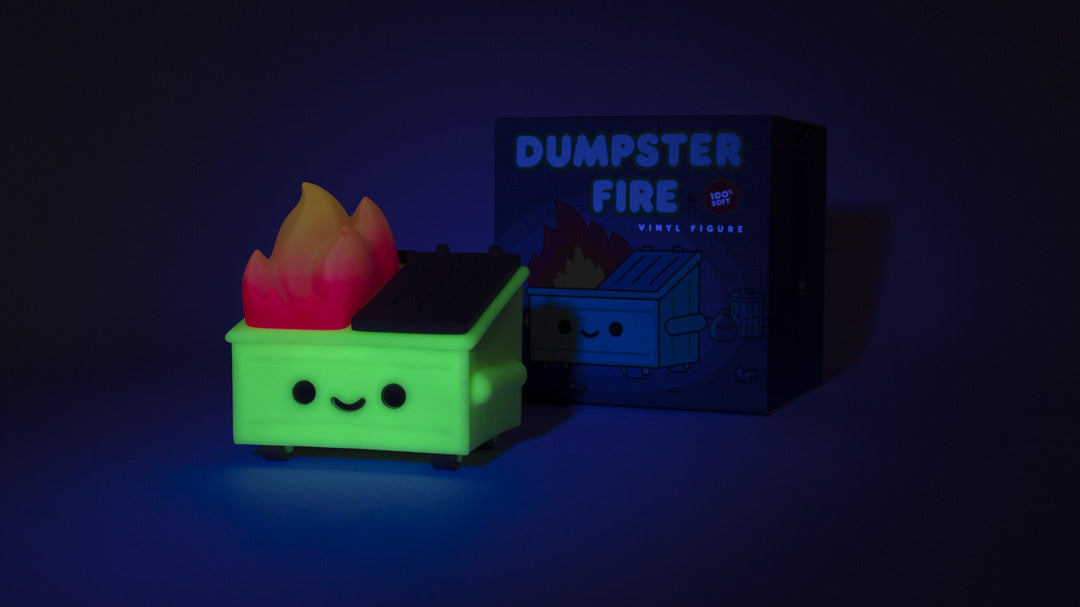 Lil Dumpster Fire Original Glow In The Dark Vinyl Figure