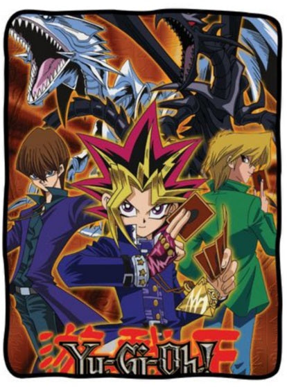 Yu-Gi-Oh! Group Plush Throw Blanket