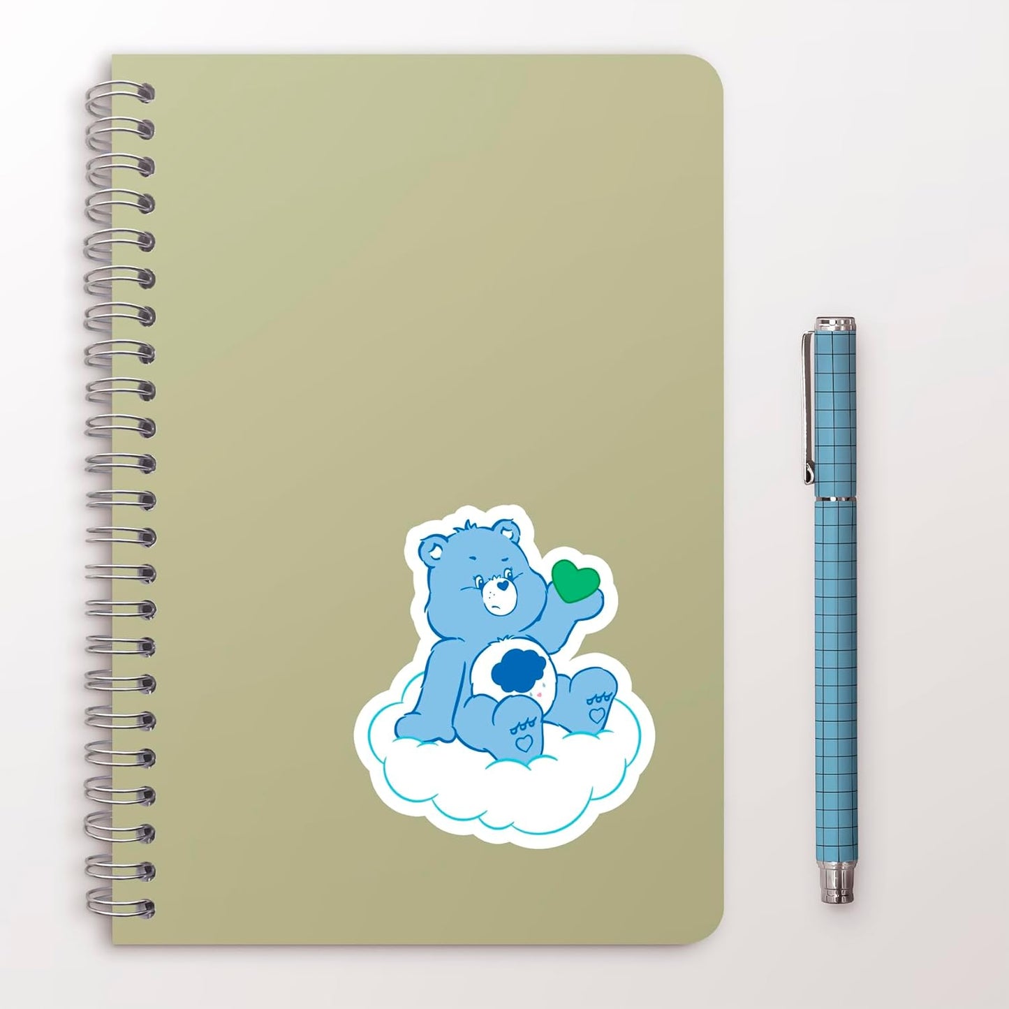 Care Bears Grumpy Bear - White Vinyl Die-Cut 4-Color Decal