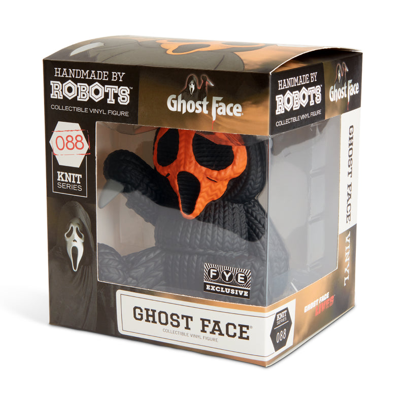 Ghost Face Orange Face Handmade Robots Vinyl Figure