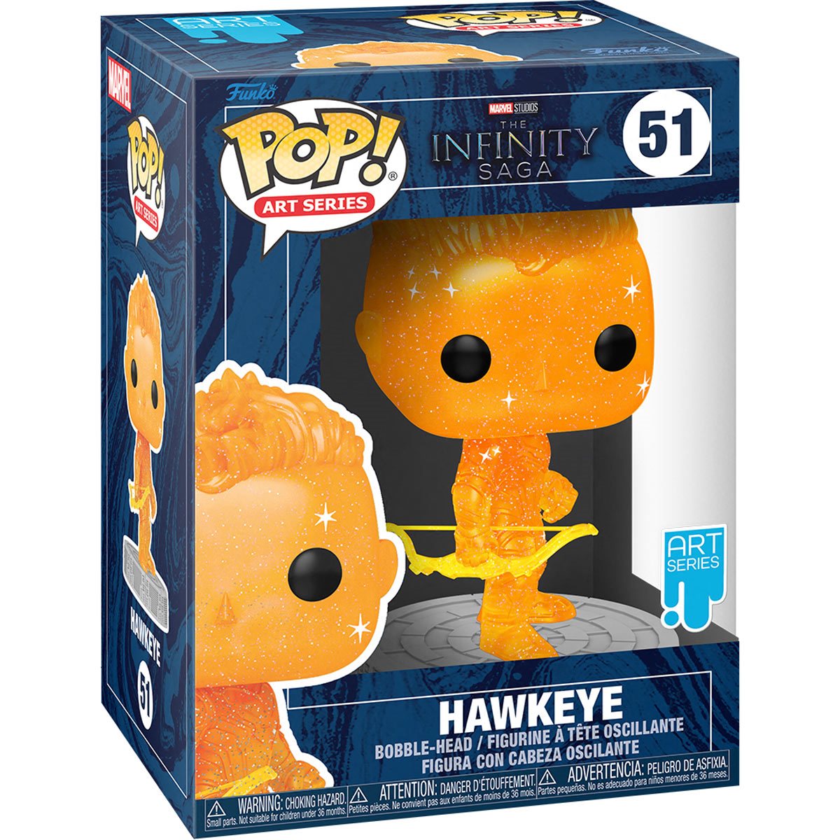 Funko Pop! Marvel: Infinity Saga - Artist Series Hawkeye with Pop! Protector Case