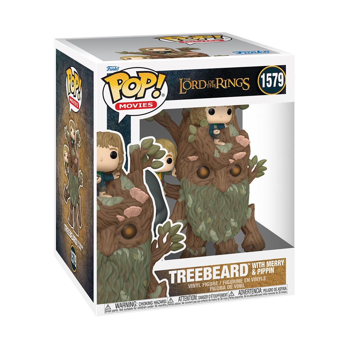 Funko Pop! The Lord of the Rings Treebeard with Merry and Pippin Super