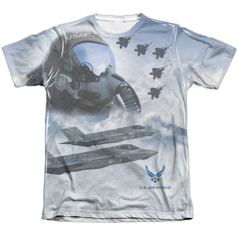 Air Force - Pilot - Adult Poly/cotton Short Sleeve Tee - White T-shirt