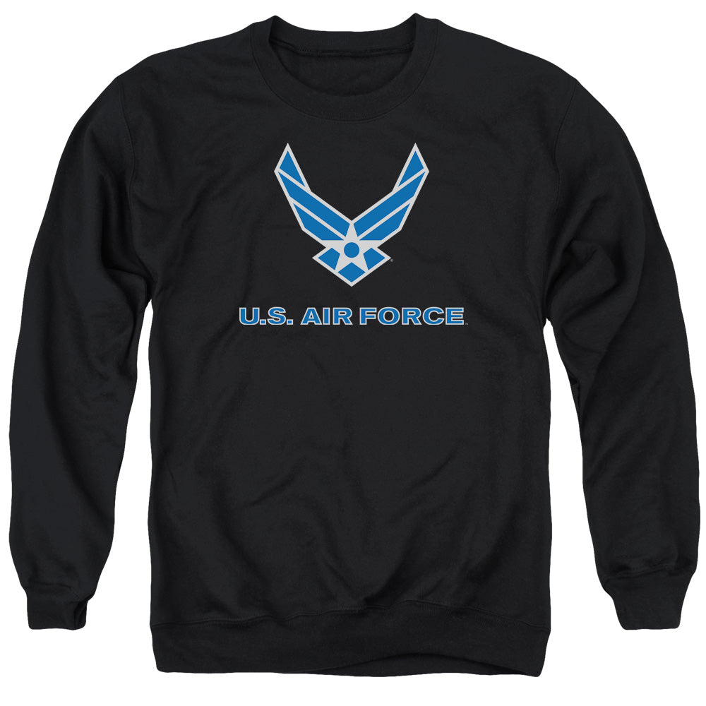 Air Force - Logo - Adult Crewneck Sweatshirt - Black