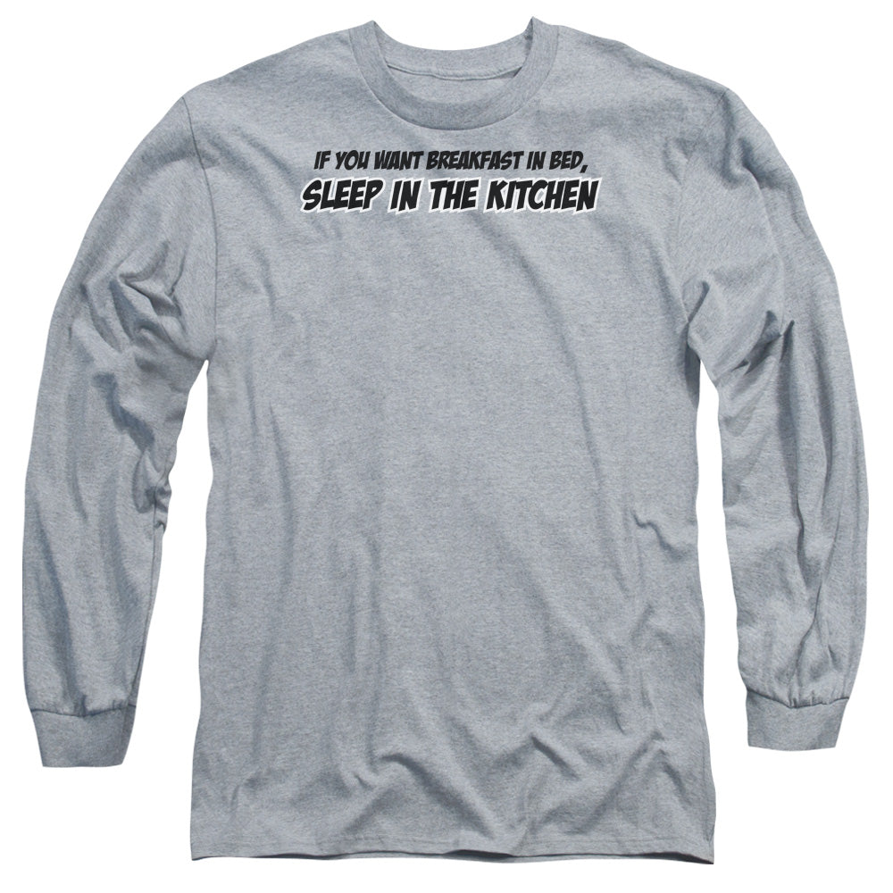 Breakfast In Bed - Long Sleeve Adult 18 - 1 - Athletic Heather T-shirt