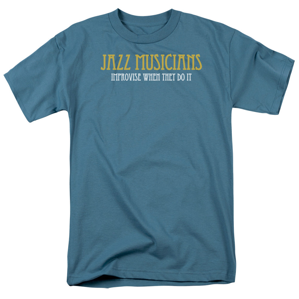 Jazz Musicians Do It - Short Sleeve Adult 18 - 1 - Slate T-shirt