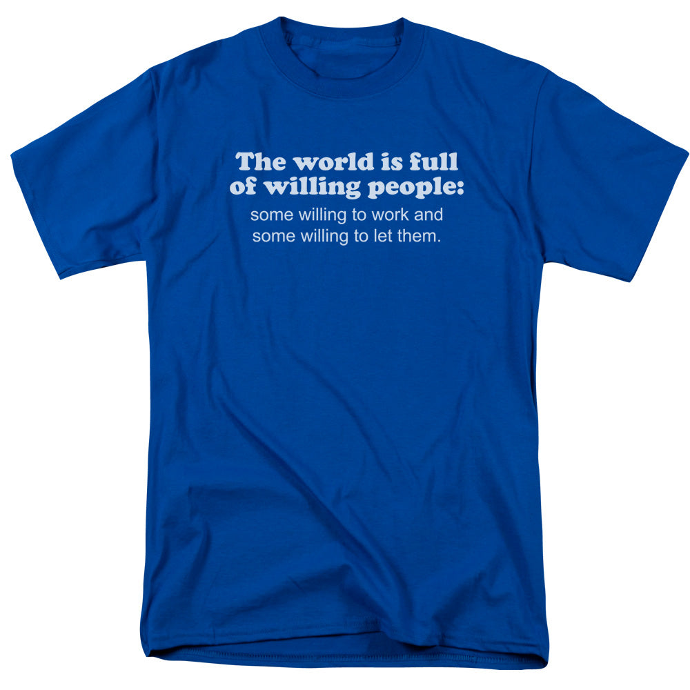 Willing People - Short Sleeve Adult 18 - 1 - Royal Blue T-shirt