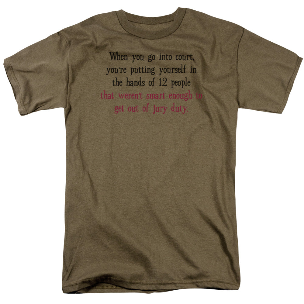 Go Into Court - Short Sleeve Adult 18 - 1 - Sand T-shirt