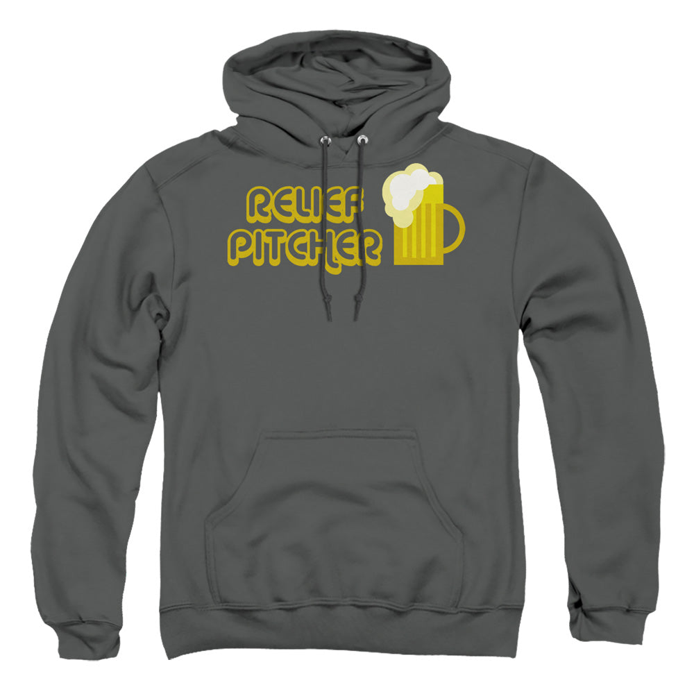 Relief Pitcher - Adult Pull-over Hoodie - Charcoal