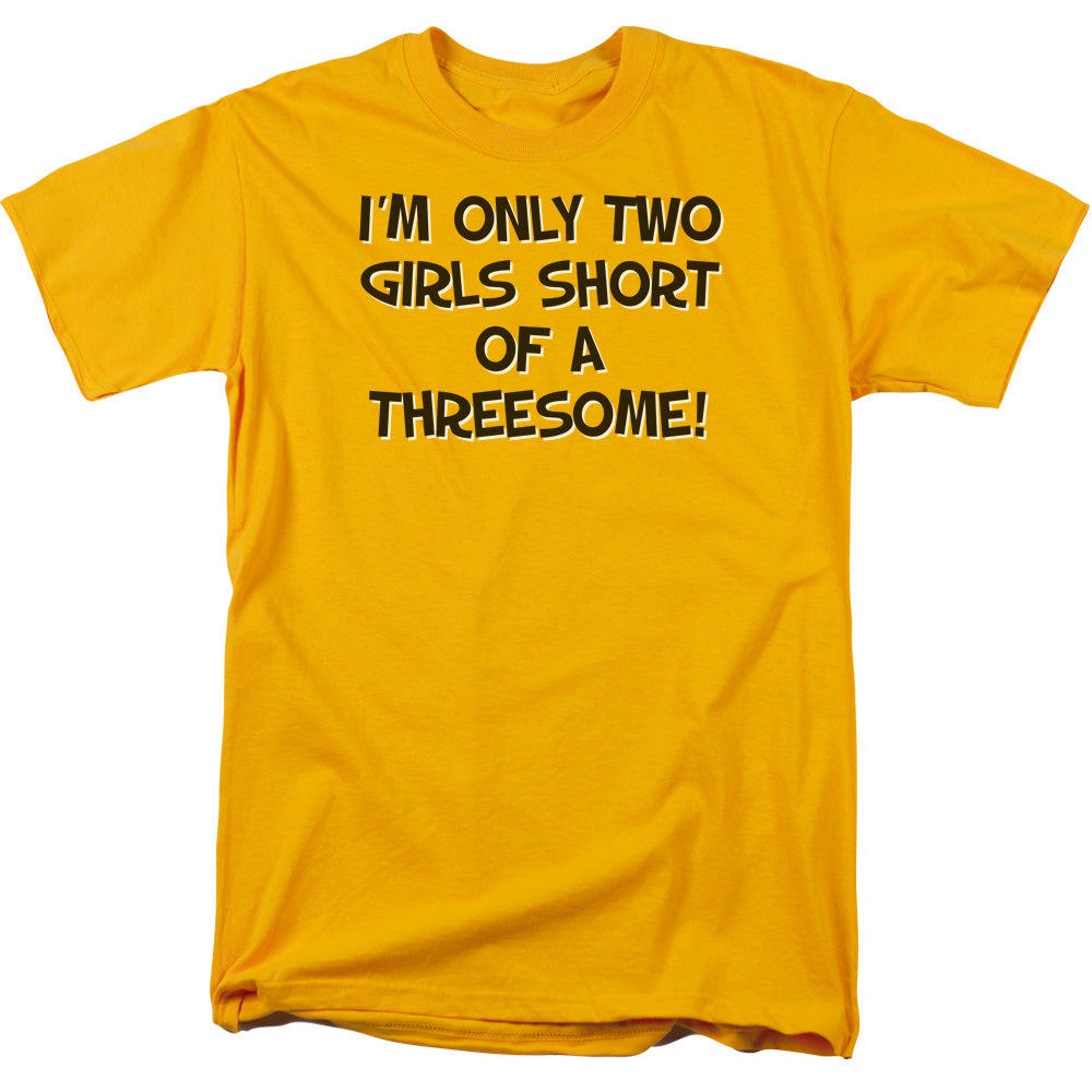 Two Girls Short - Short Sleeve Adult 18 - 1 - Gold T-shirt