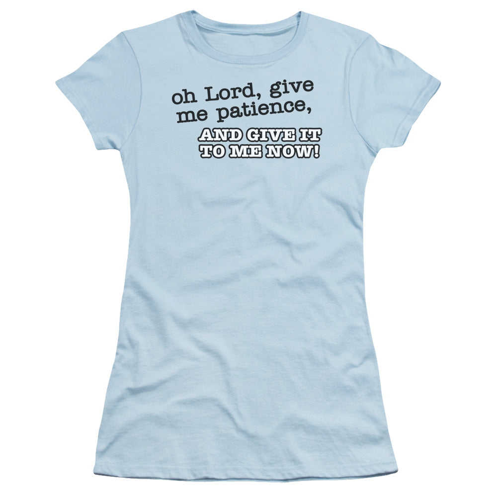 OH LORD PATIENCE -   JUNIOR SHEER - LIGHT BLUE T-Shirt