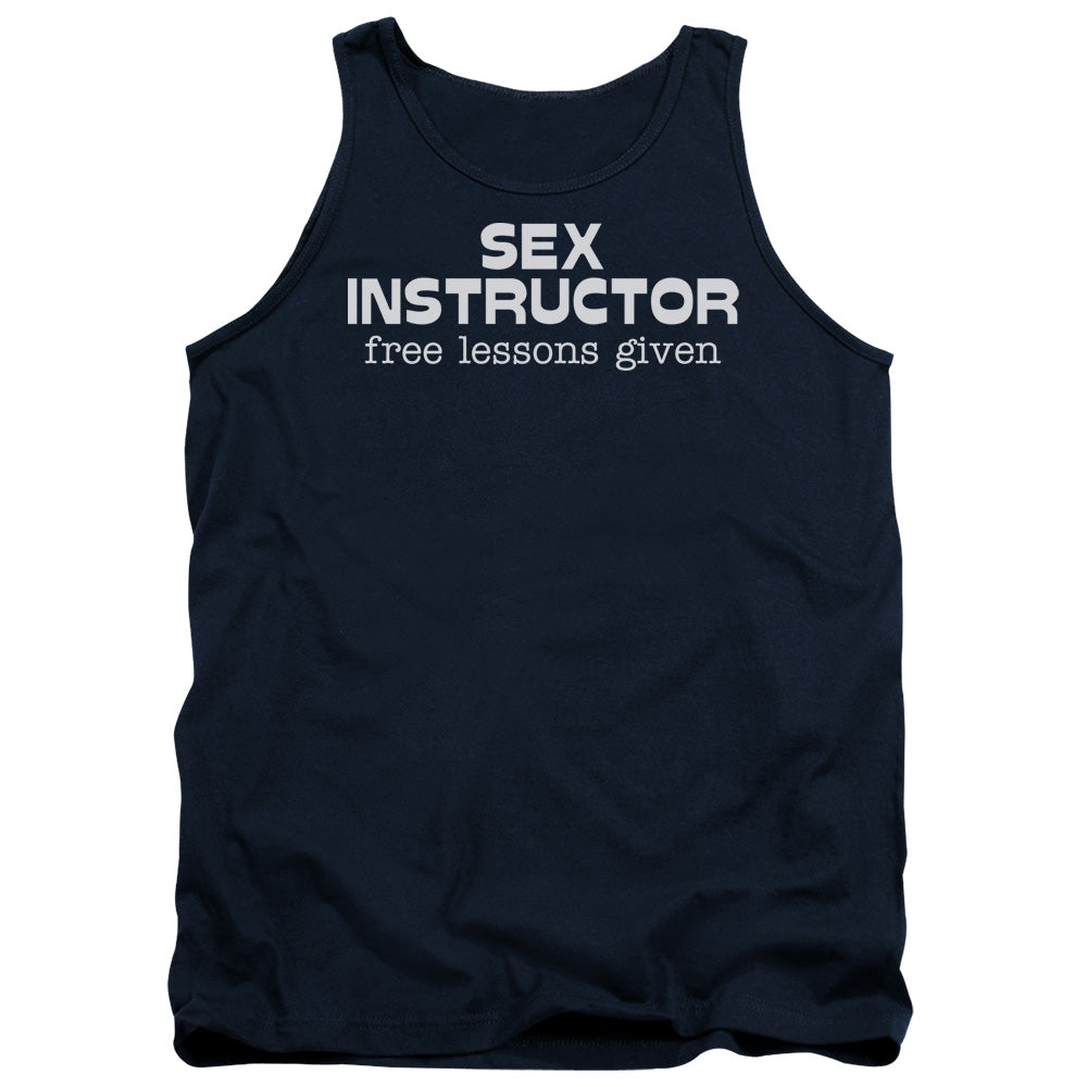 Sex Instructor - Adult Tank - Navy