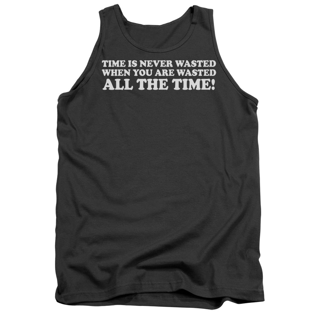 Time Is Never Wasted - Adult Tank - Charcoal