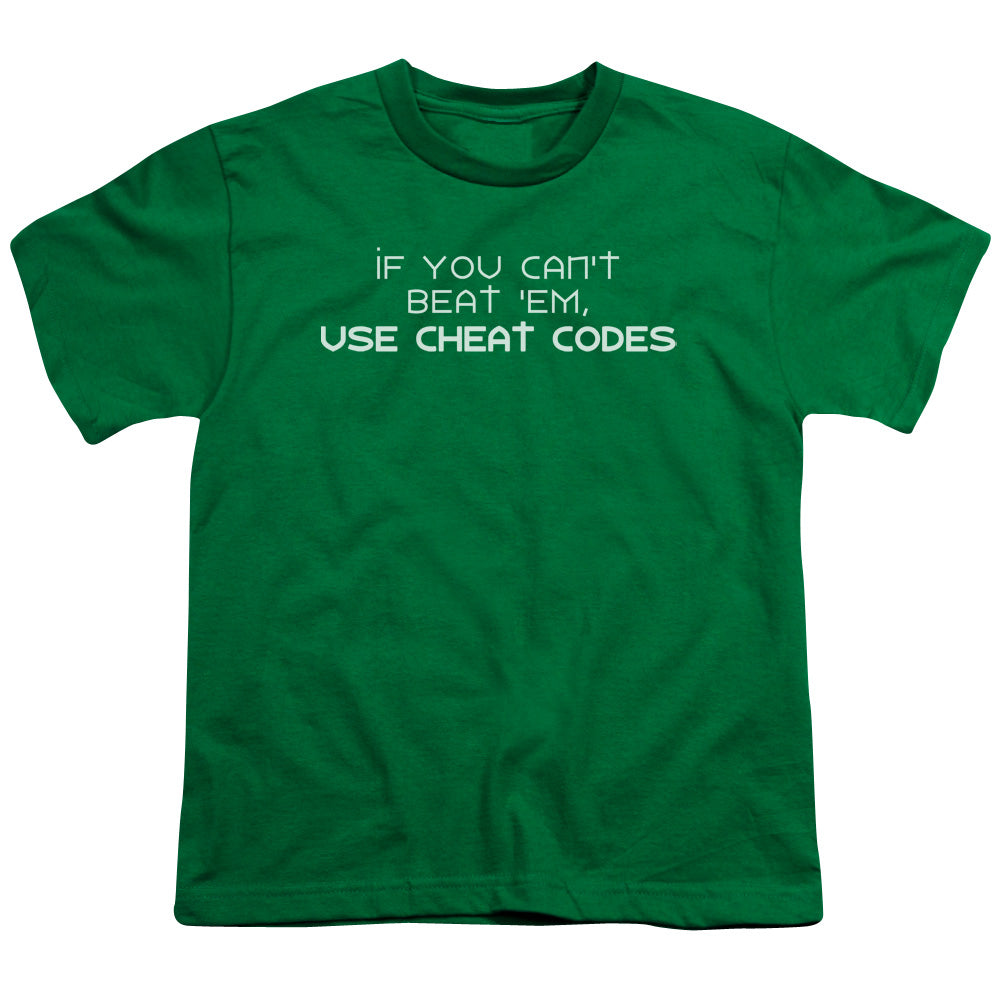 Cheat Codes - Short Sleeve Youth 18 - 1 - Kelly Green T-shirt