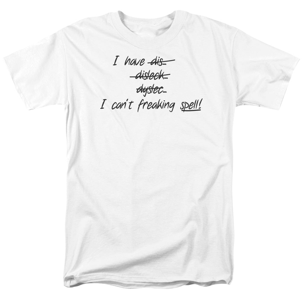 CANT FREAKING SPELL -   ADULT 18/1 - WHITE T-Shirt