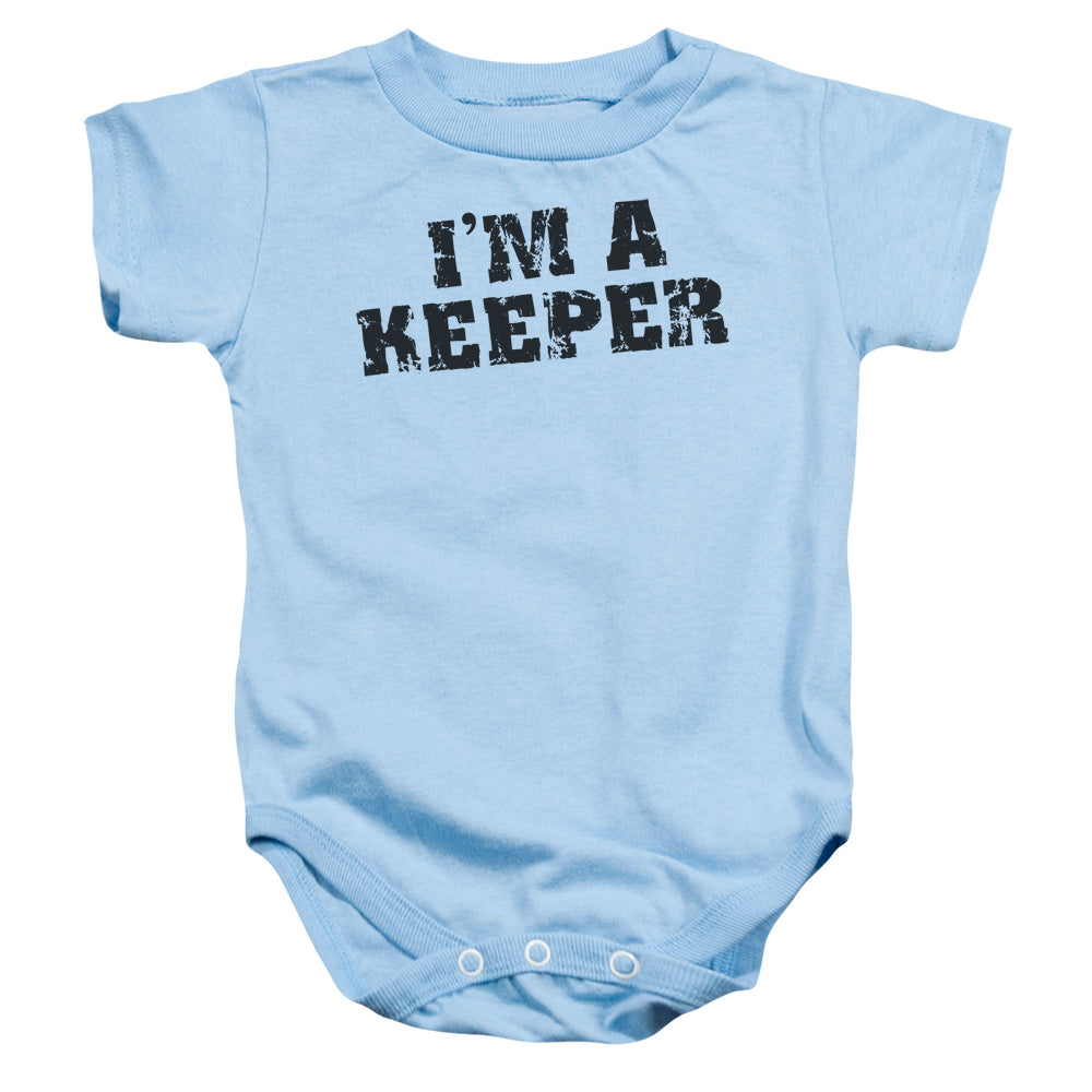 Im A Keeper - Infant Snapsuit - Light Blue - Sm