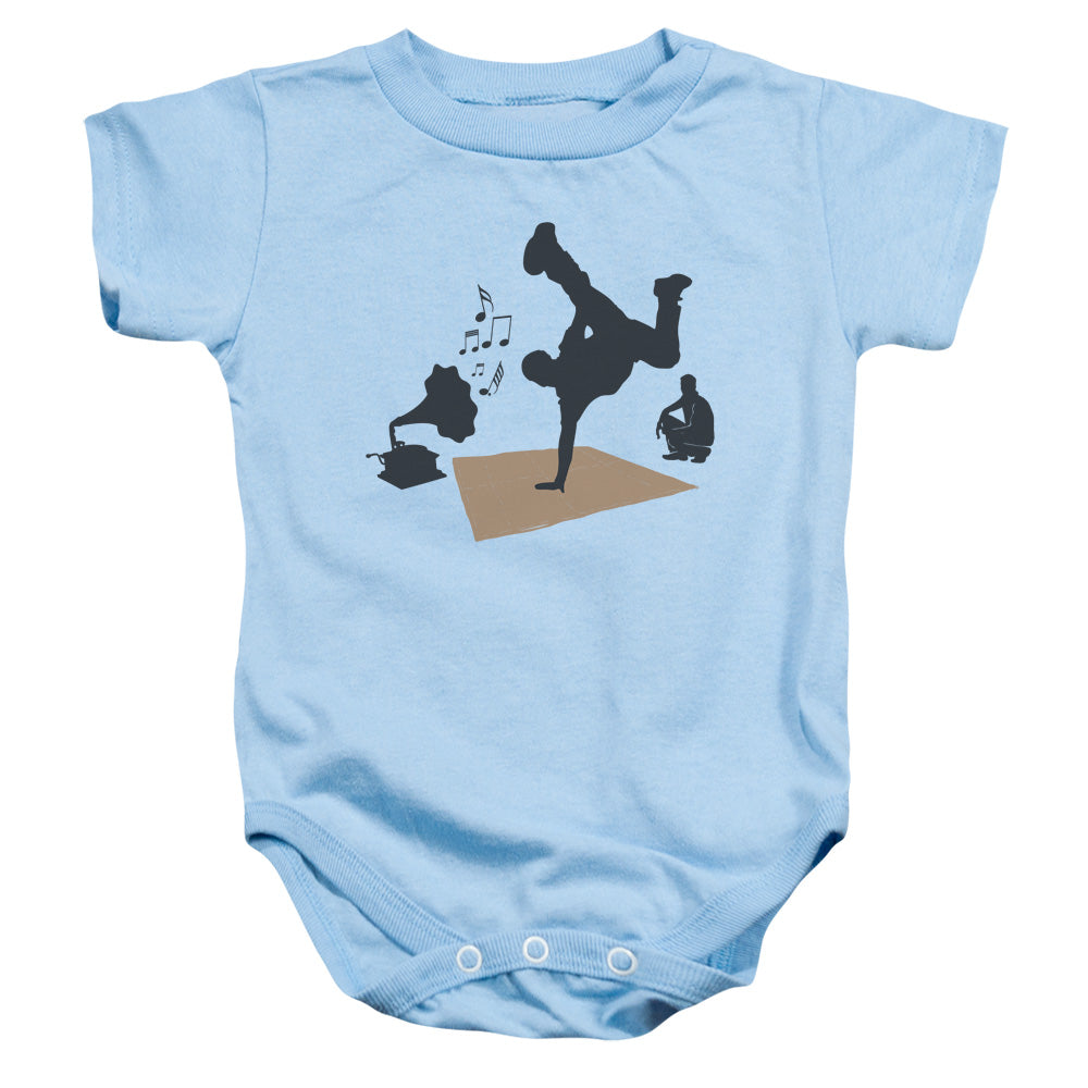 Kickin It Olde School - Infant Snapsuit - Light Blue