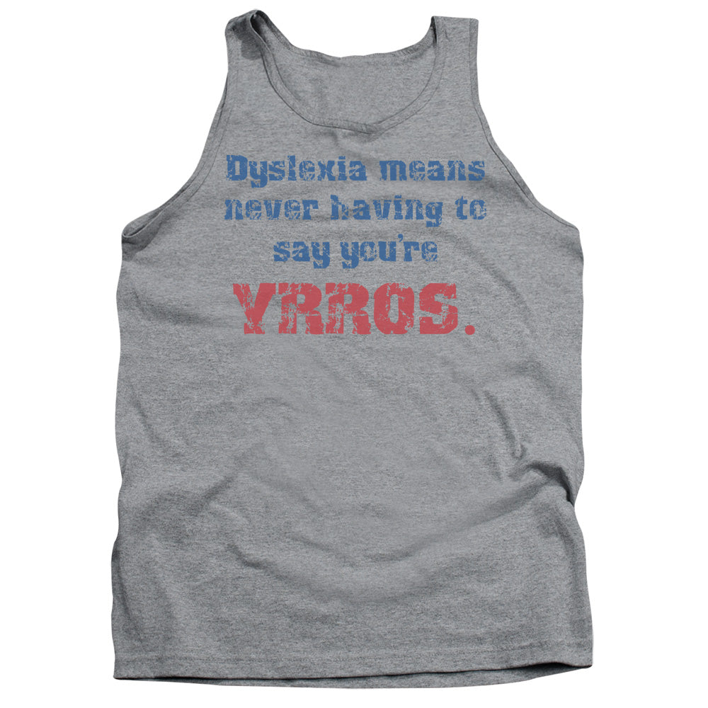 Dyslexia - Adult Tank - Athletic Heather