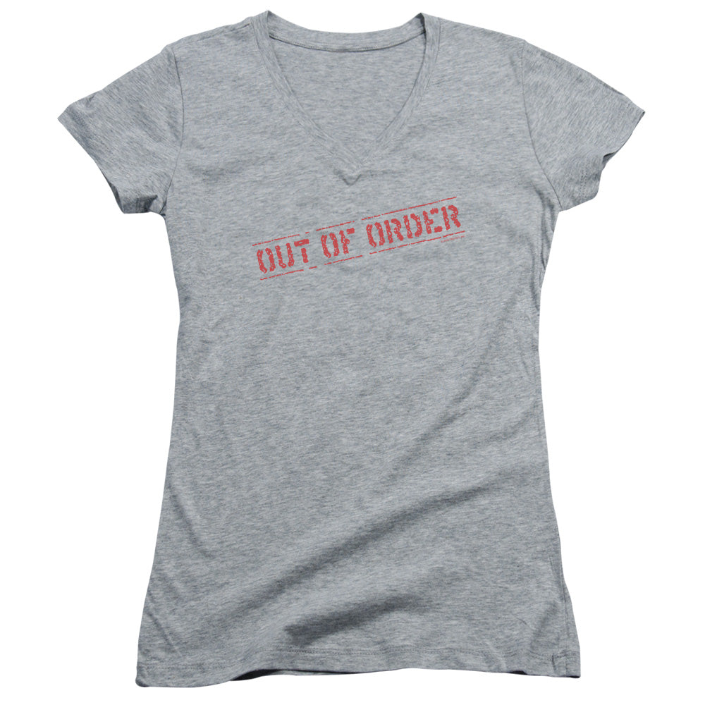 Out Of Order - Junior V-neck - Athletic Heather