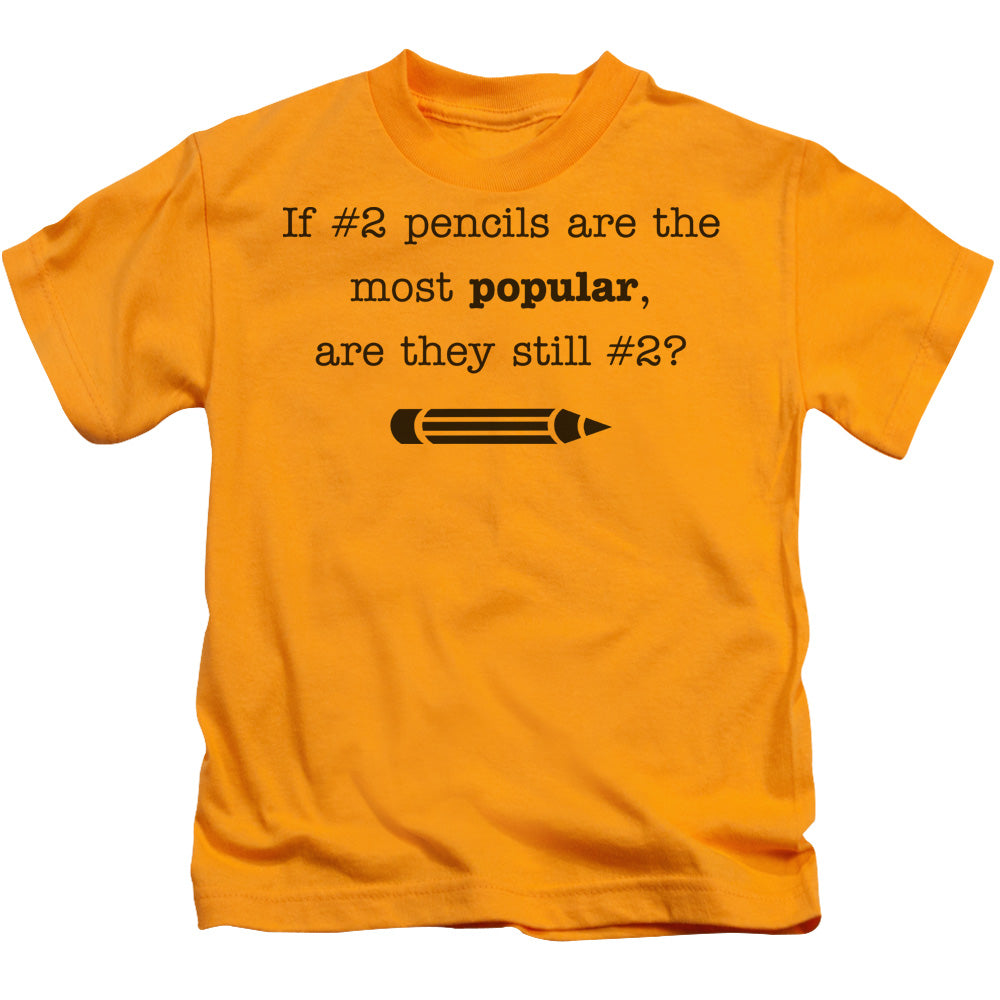 No 2 Pencils - Short Sleeve Juvenile 18 - 1 - Gold T-shirt