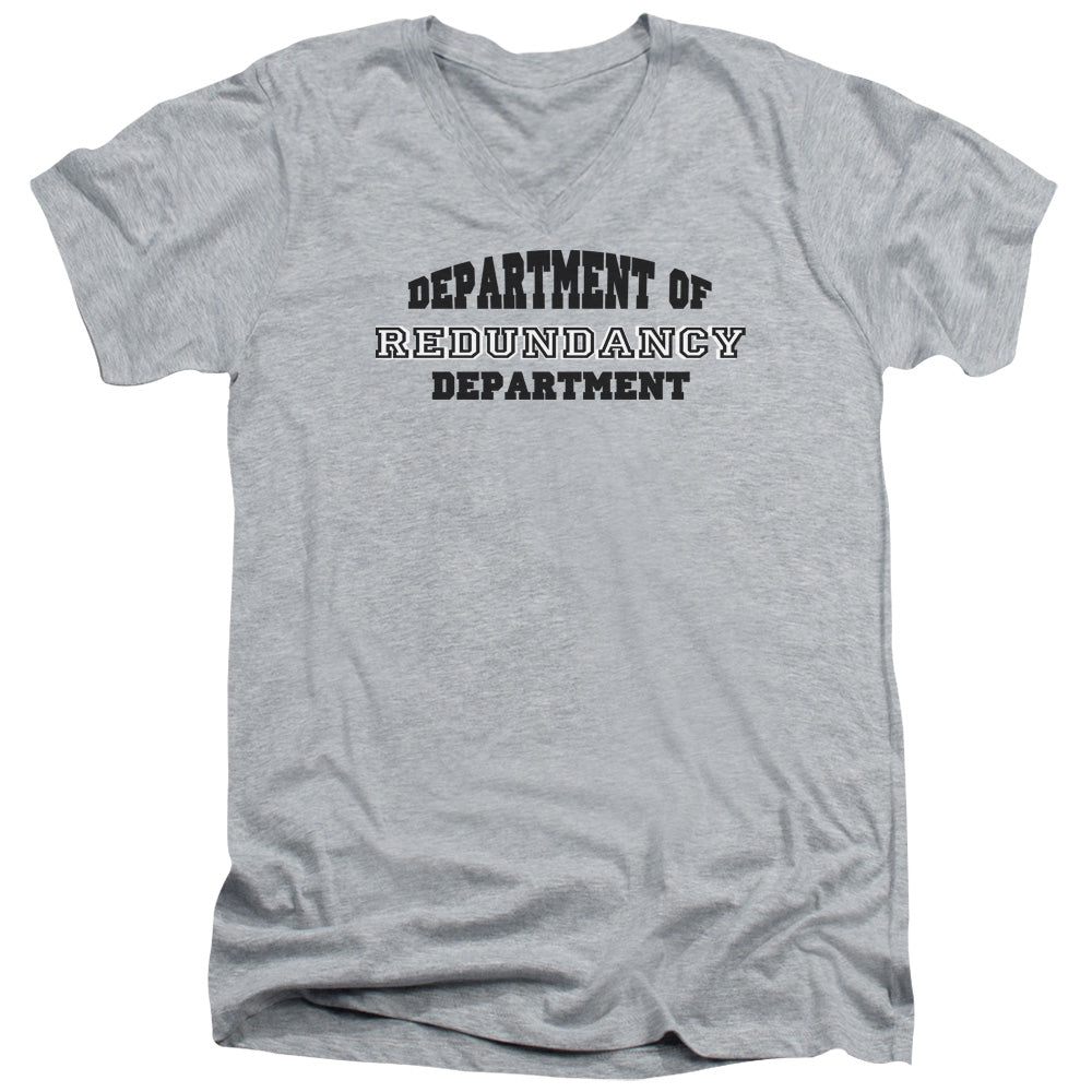 DEPT OF REDUNDANCY -   ADULT V-NECK - ATHLETIC HEATHER T-Shirt