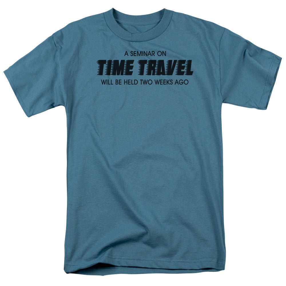 Seminar On Time Travel - Short Sleeve Adult 18 - 1 - Slate T-shirt