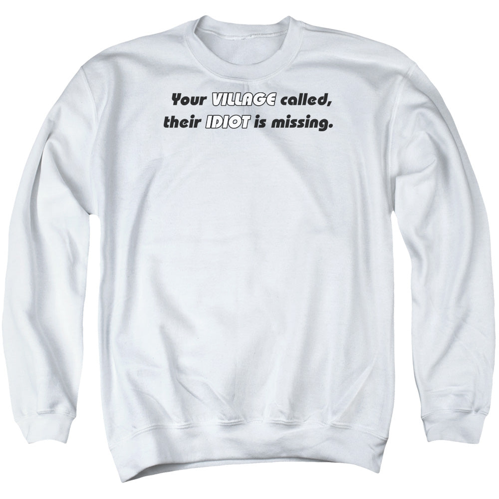 Your Village Called - Adult Crewneck Sweatshirt - White