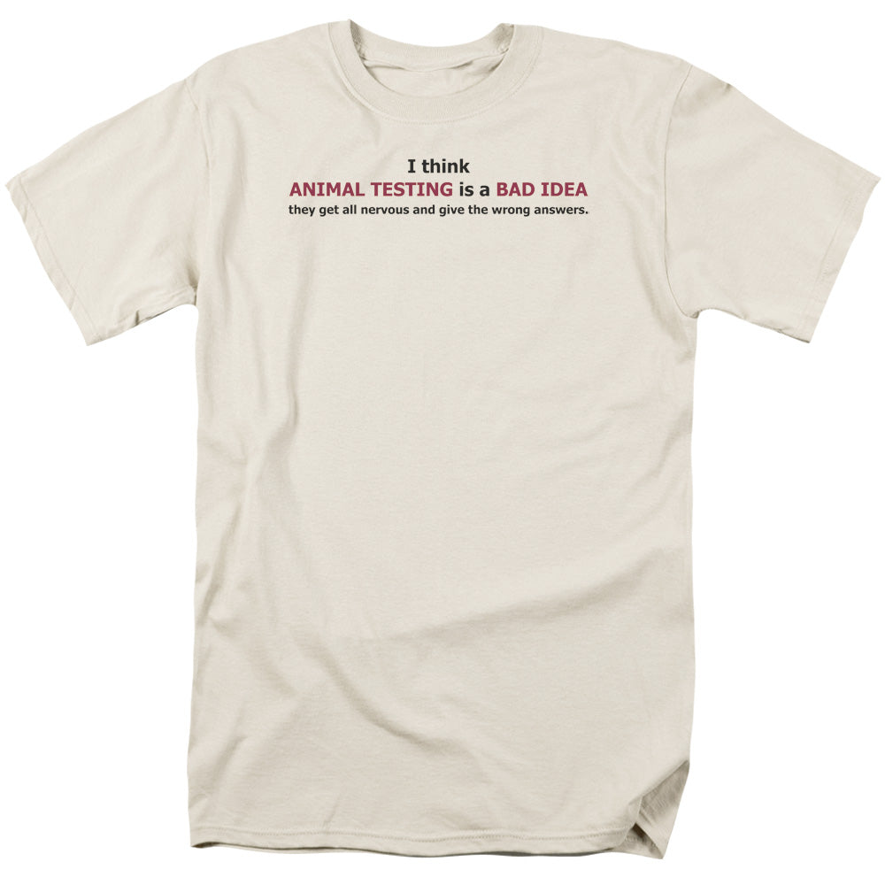 Animal Testing - Short Sleeve Adult 18 - 1 - Cream T-shirt