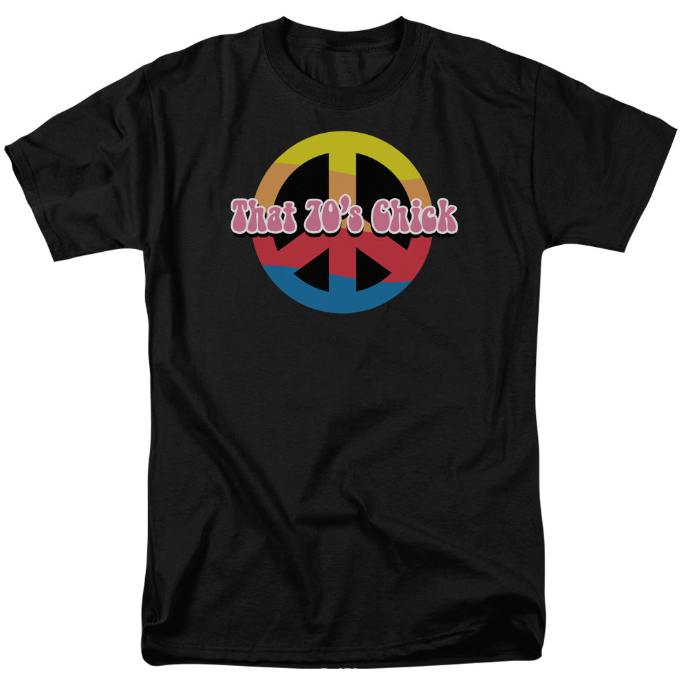 That 70s Chick - Short Sleeve Adult 18 - 1 - Black T-shirt