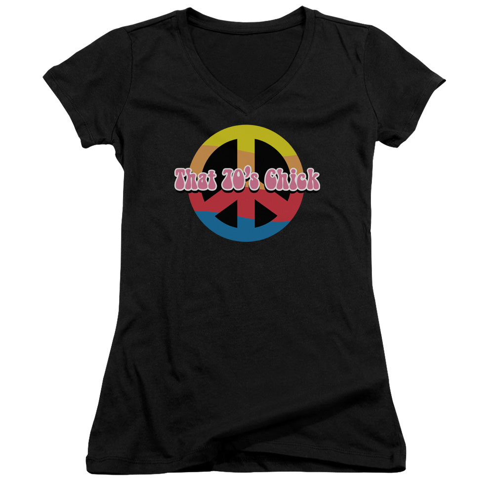 That 70s Chick-junior V-neck - Black