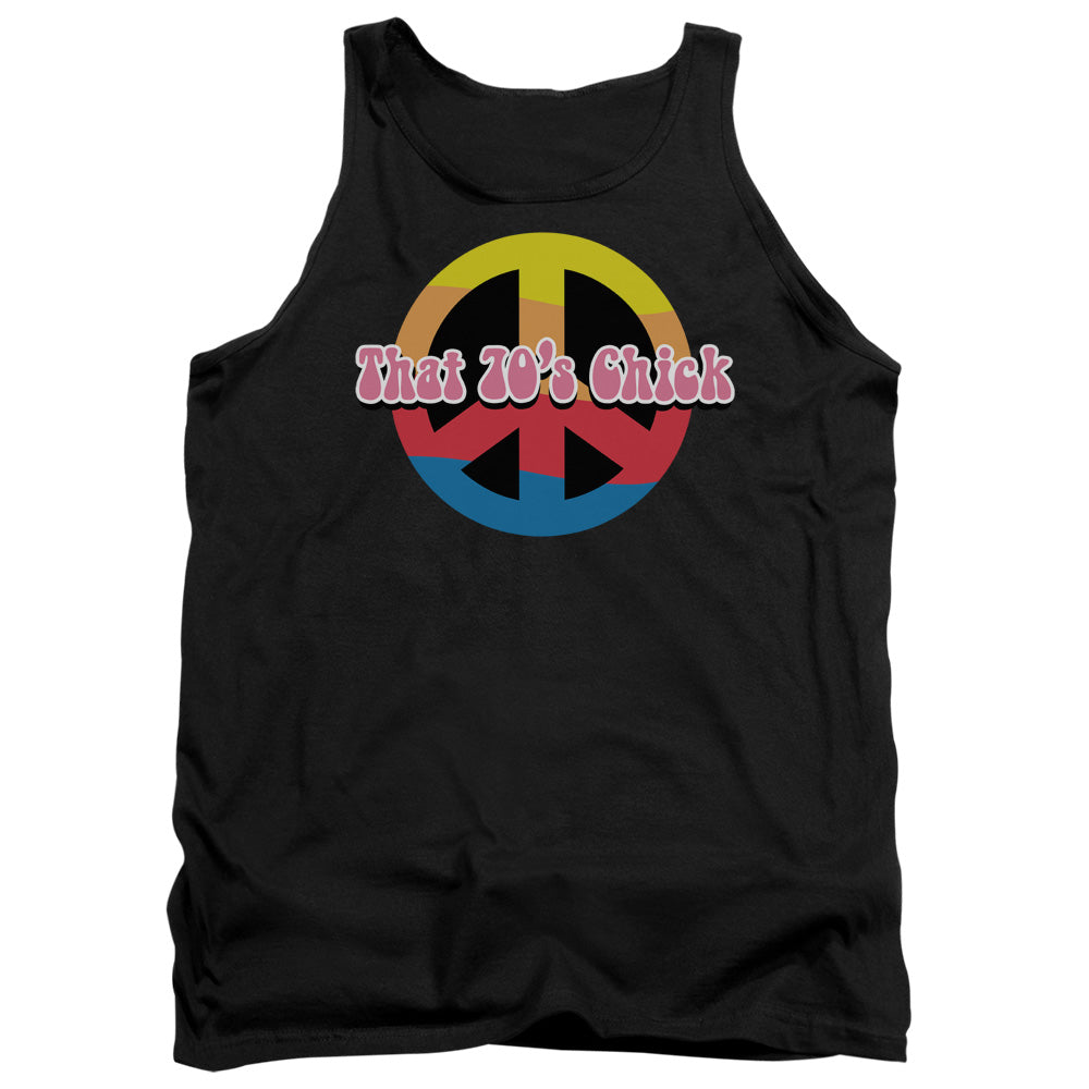 That 70s Chick - Adult Tank - Black